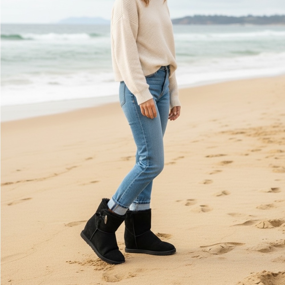 UGG Classic Wedge Boots Booties - Picture 11 of 11